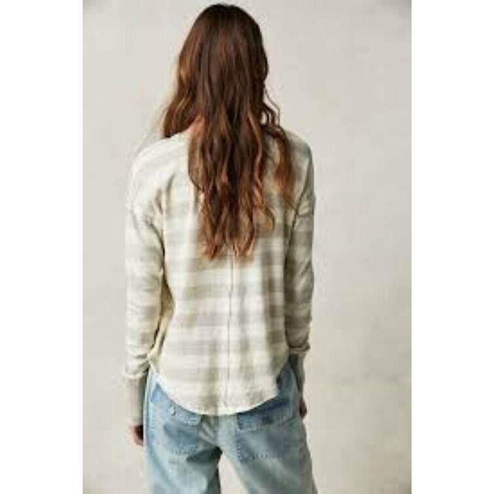 Free‎ People Womens Sail Away Top Size M in Natural - Picture 2 of 3